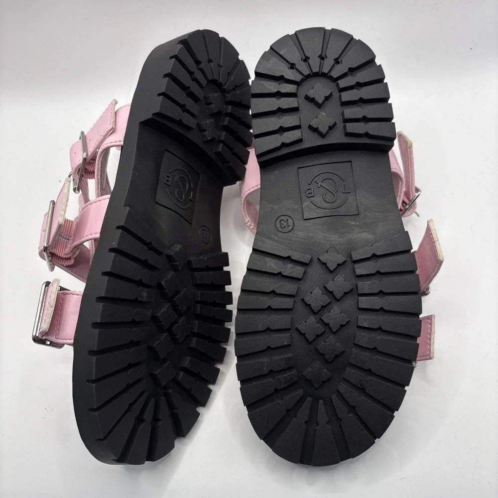 Kids Girls Youth Treasure & Bond Gabrielle 13M Strappy Pink‎ Sandal Shoes 58665
